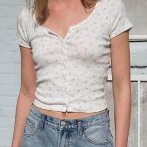 Brandy Melville Floral Zelly Top
